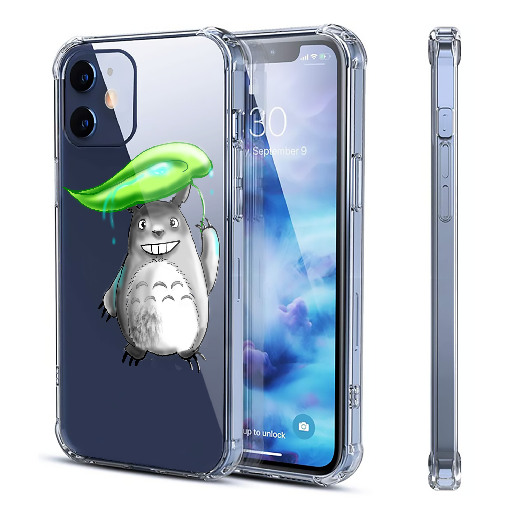 （画像用） となりのトトロ 草壁メイ 草壁サツキ My Neighbor Totoro Satsuki Kusakabe Mei Kusakabe 【iPhone 12シリーズ対応】透明スマホケース（クリアソフトケース）